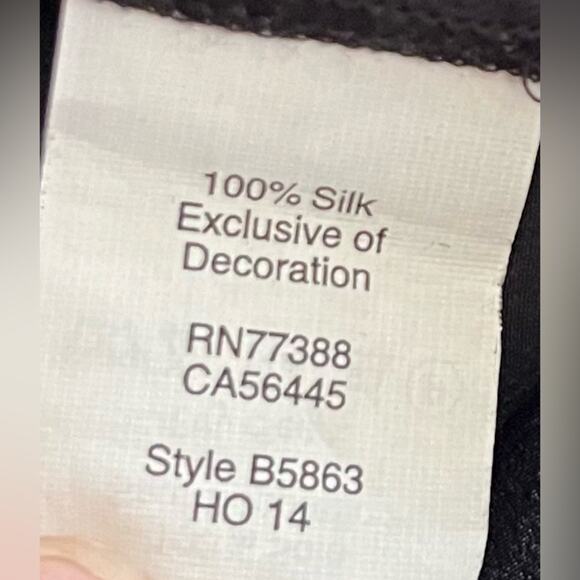 Madewell Black Silk Ballad Embroidered Tunic Small - Picture 9 of 12